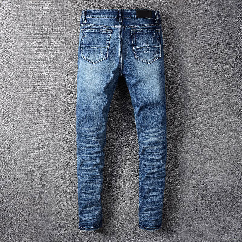 Hole & Patch Patch Scrape Popular Jeans For Men