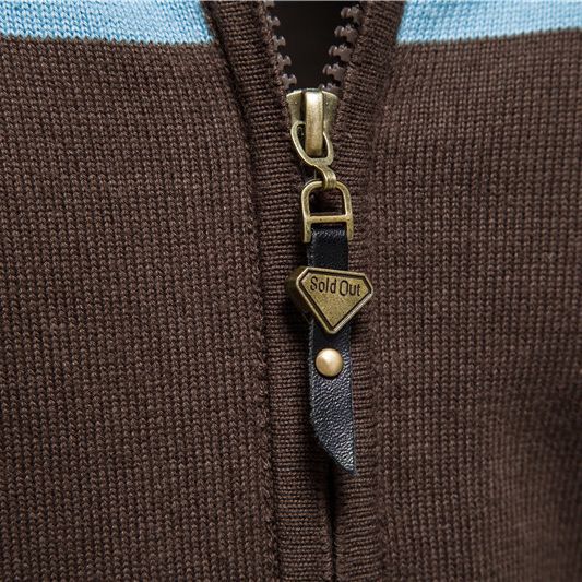 Men's Fashion Casual Simple Zipper Sweater